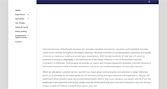 Desktop Screenshot of concreteservicesnwa.com