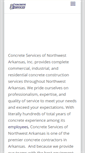 Mobile Screenshot of concreteservicesnwa.com