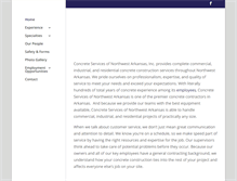 Tablet Screenshot of concreteservicesnwa.com
